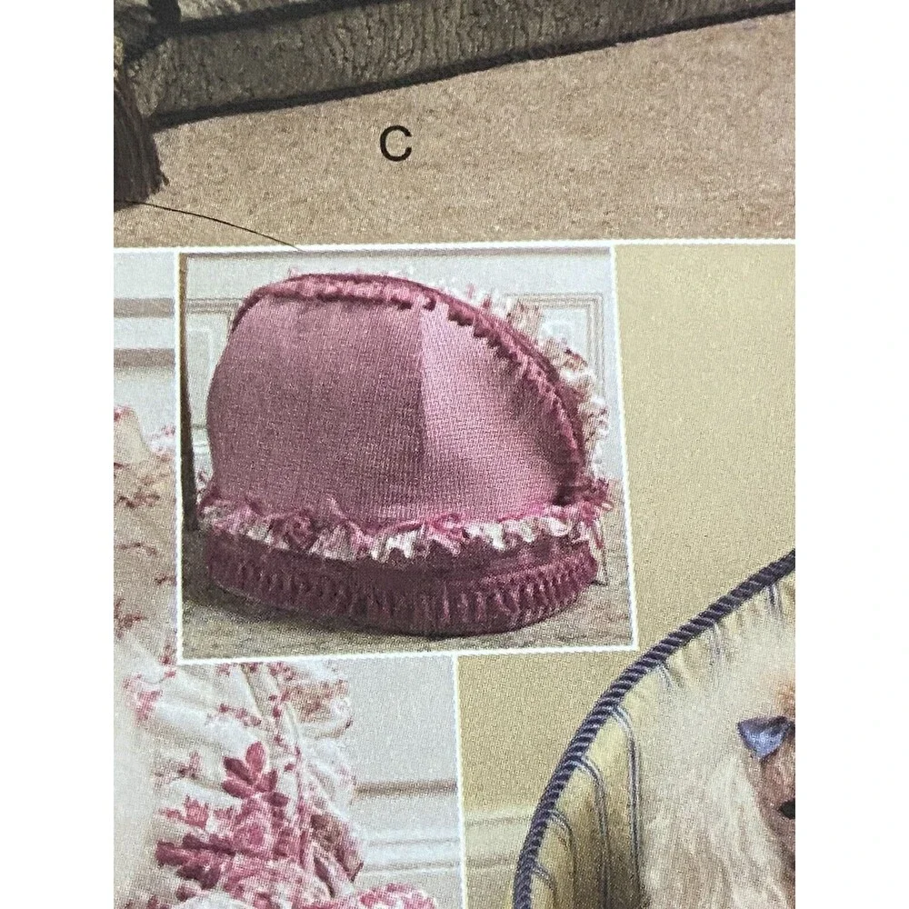 Poodle Dog Bed Patterns NIP Uncut Patterns With instructions Vogue V8217